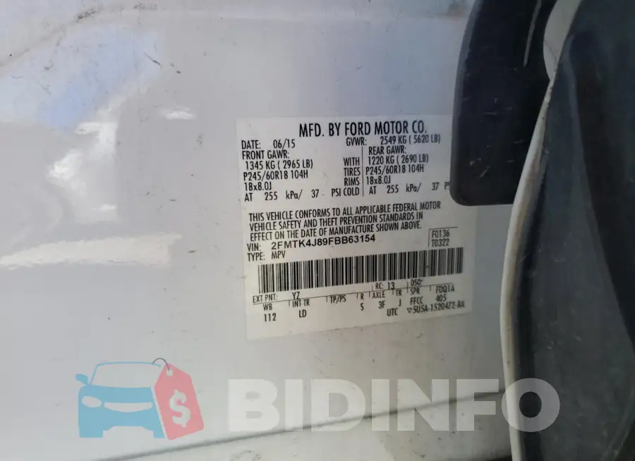 2FMTK4J89FBB63154 Photo# 13
