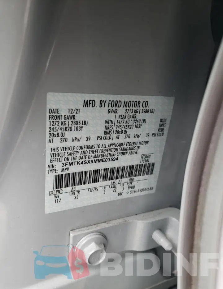 3FMTK4SX9MME03594 Photo# 12