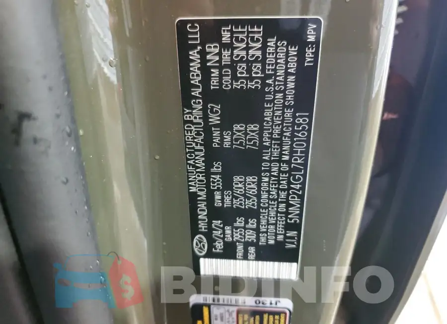 5NMP24GL7RH016581 Photo# 13