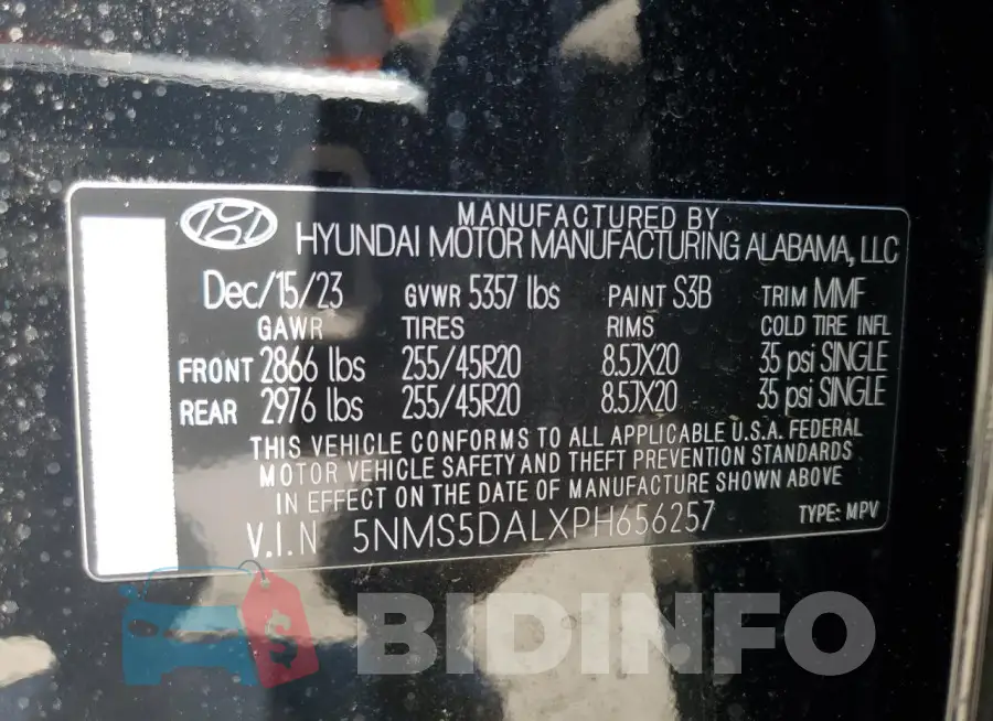 5NMS5DALXPH656257 Photo# 13
