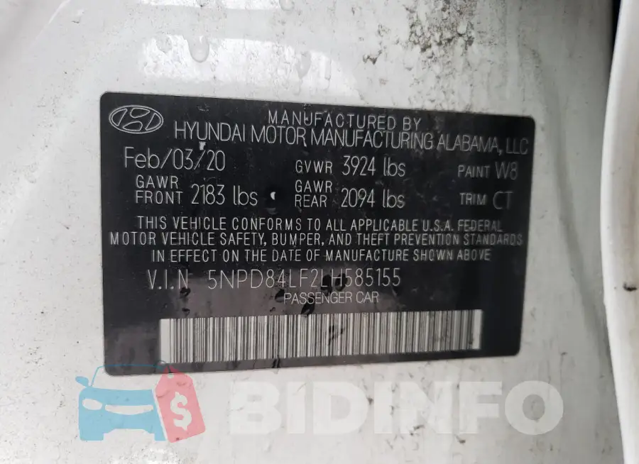 5NPD84LF2LH585155 Photo# 12