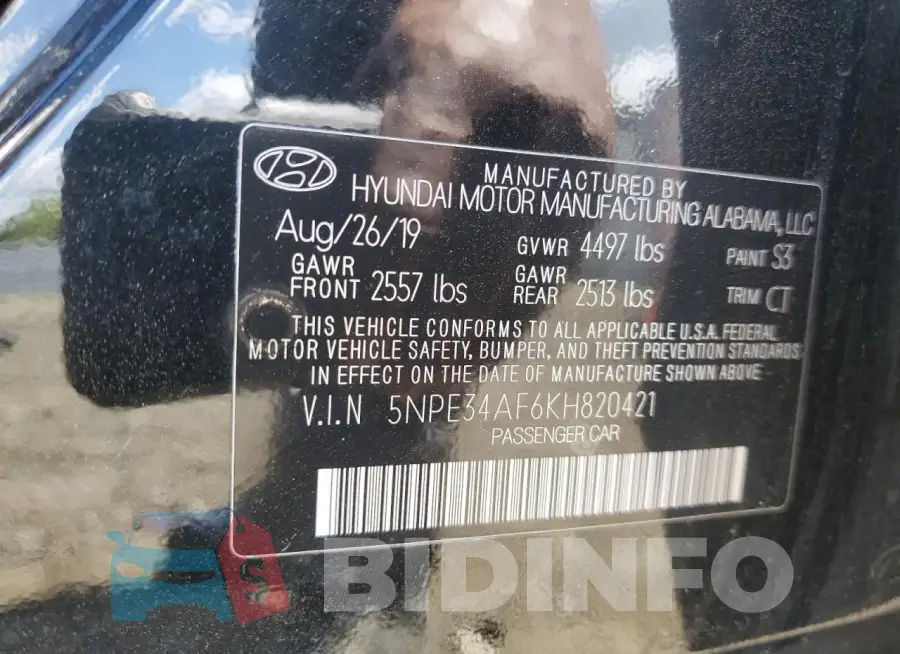 5NPE34AF6KH820421 Photo# 12