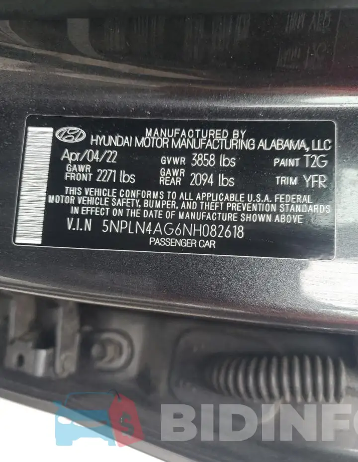 5NPLN4AG6NH082618 Photo# 12