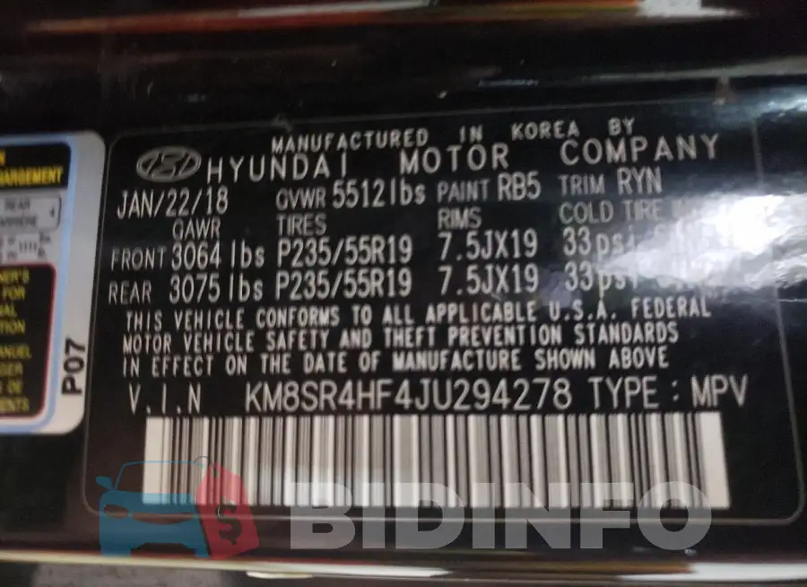 KM8SR4HF4JU294278 Photo# 13
