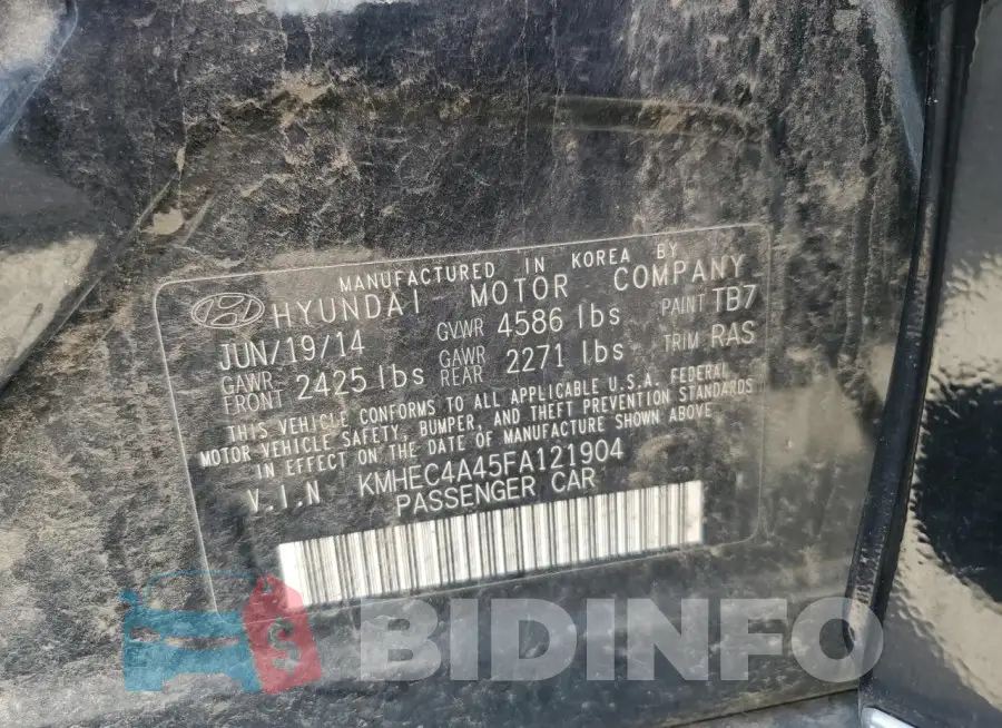 KMHEC4A45FA121904 Photo# 12