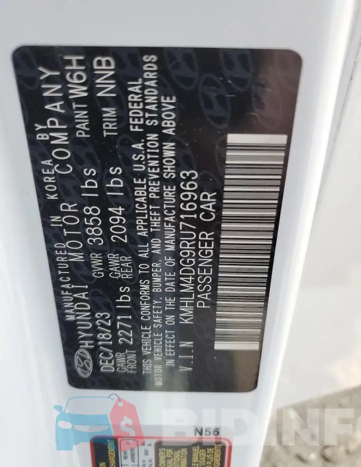 KMHLM4DG9RU716963 Photo# 13
