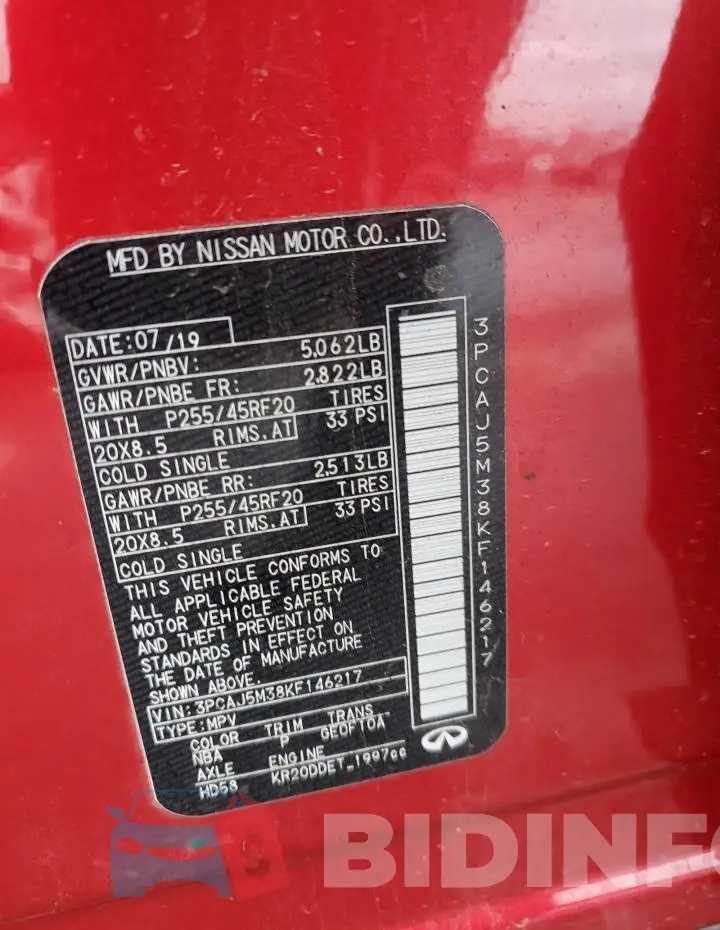 3PCAJ5M38KF146217 Photo# 13