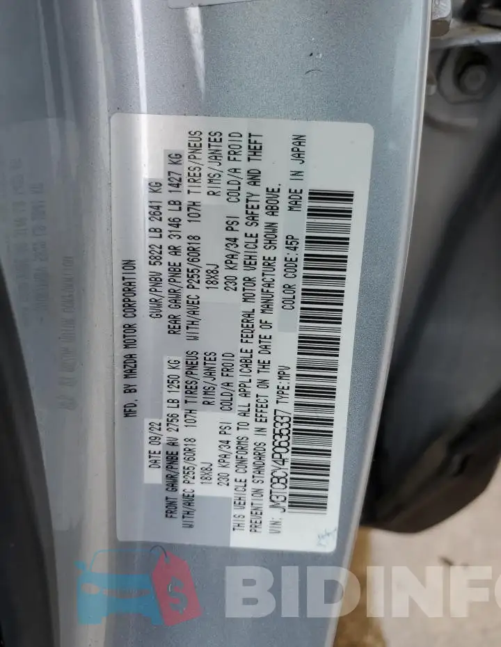 JM3TCBCY4P0635337 Photo# 13