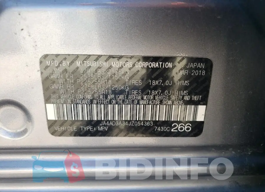 JA4AD3A34JZ054363 Photo# 12