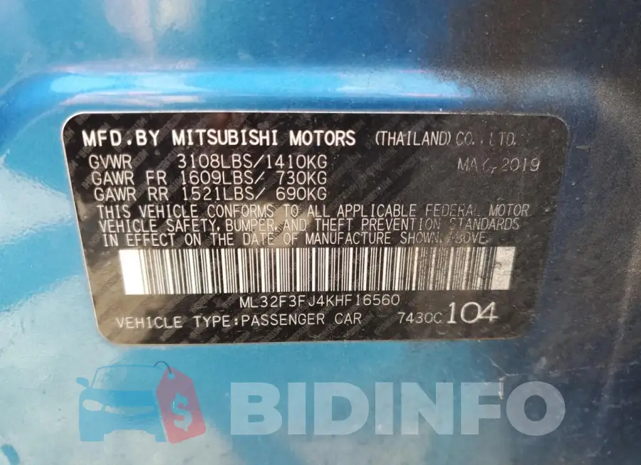 ML32F3FJ4KHF16560 Photo# 12