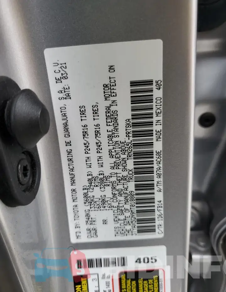 3TYAX5GN9MT018809 Photo# 12
