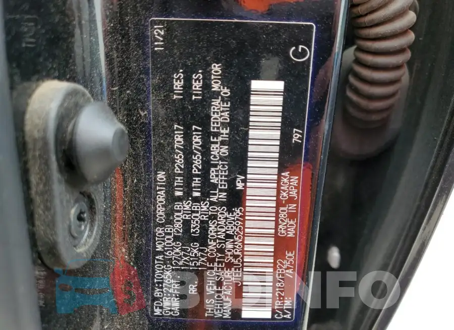 JTEEU5JR6N5259795 Photo# 13