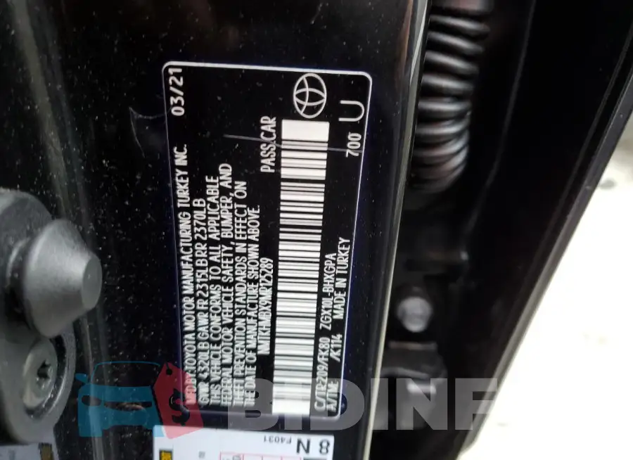 NMTKHMBX9MR125289 Photo# 13 NMTKHMBX9MR125289 Photo# 13