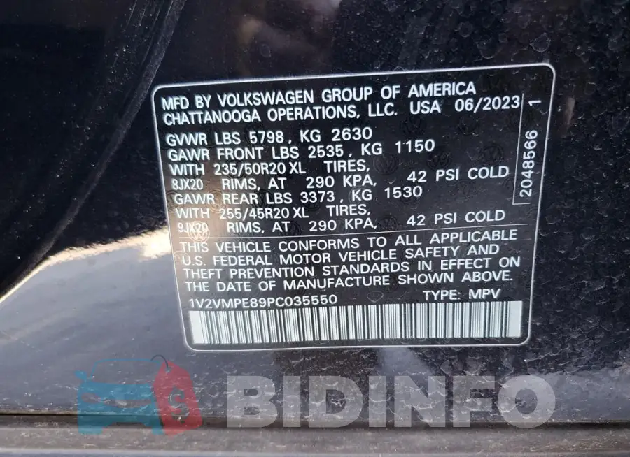 1V2VMPE89PC035550 Photo# 12