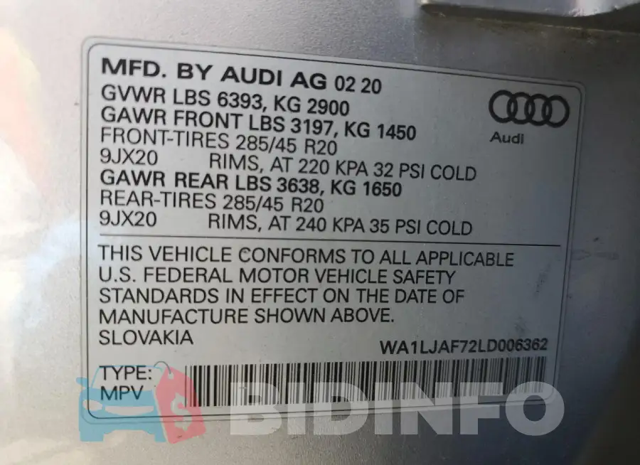 WA1LJAF72LD006362 Photo# 12