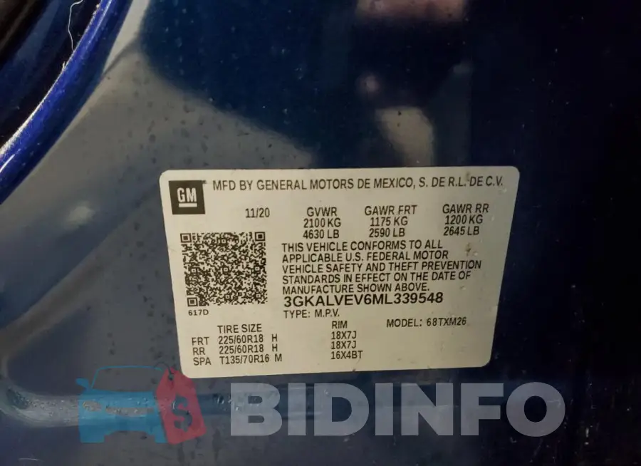3GKALVEV6ML339548 Photo# 13