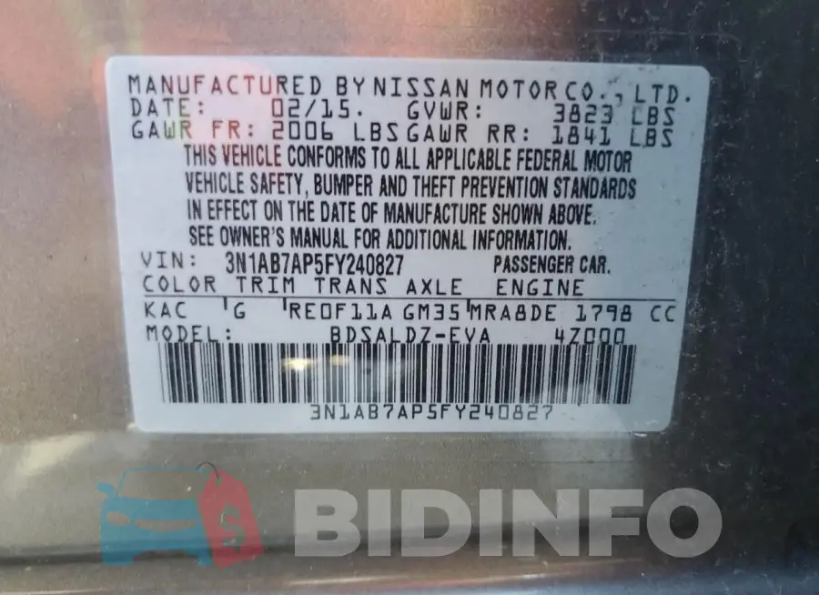3N1AB7AP5FY240827 Photo# 12