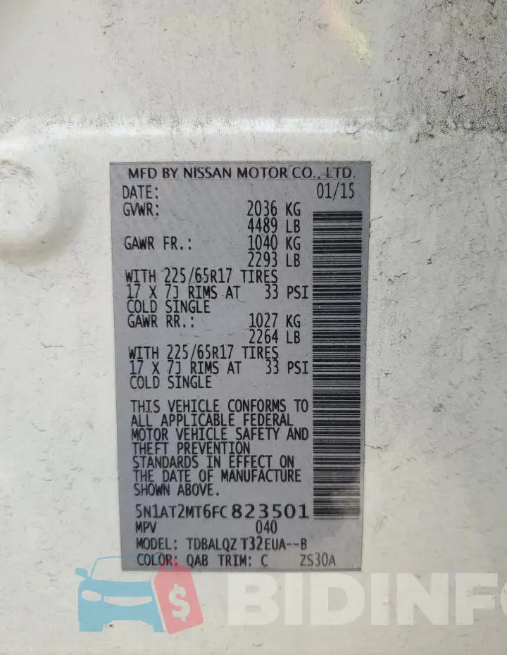 5N1AT2MT6FC823501 Photo# 12