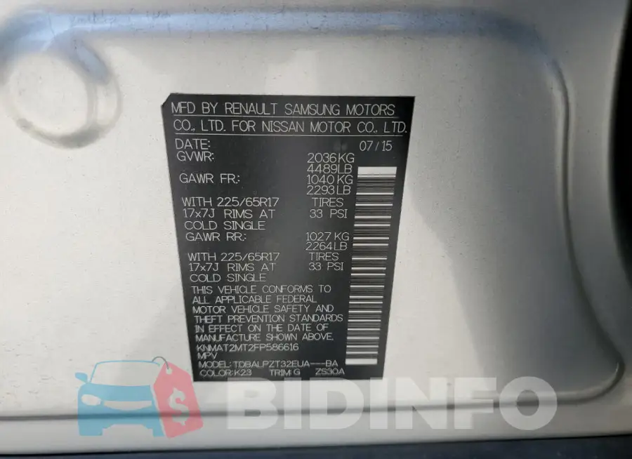 KNMAT2MT2FP586616 Photo# 14