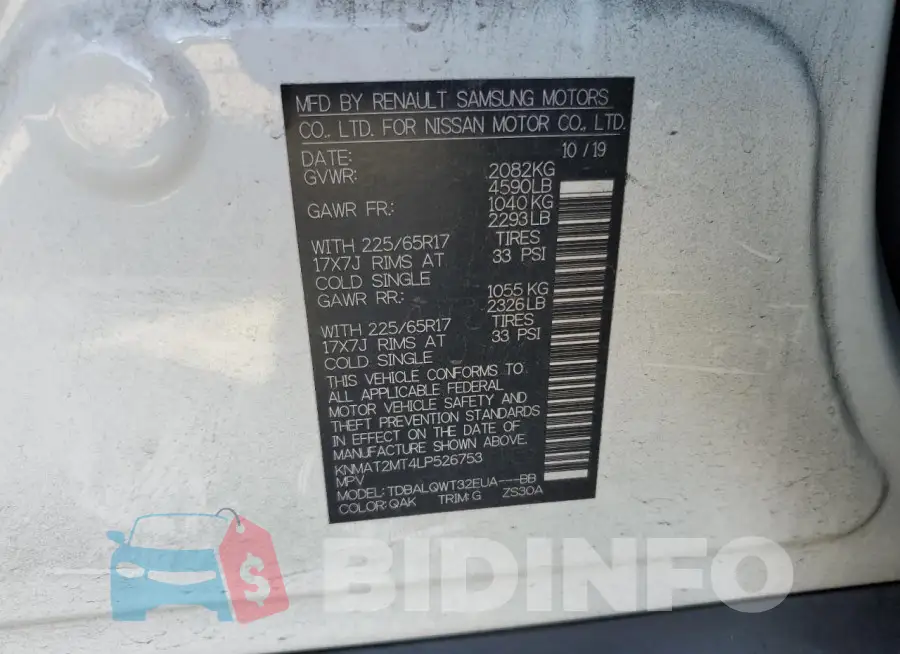 KNMAT2MT4LP526753 Photo# 13
