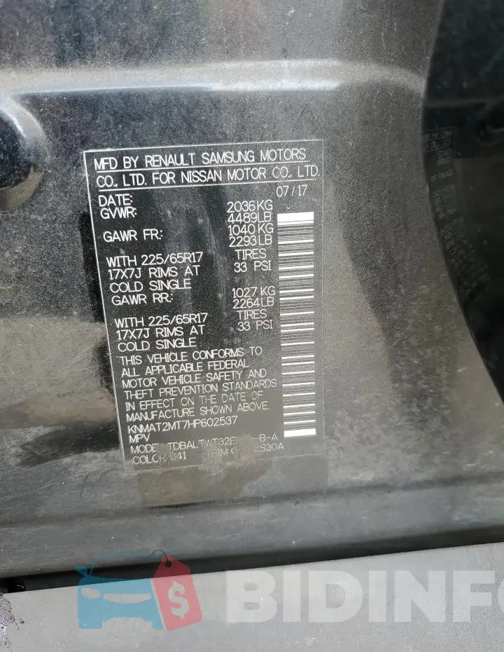 KNMAT2MT7HP602537 Photo# 14