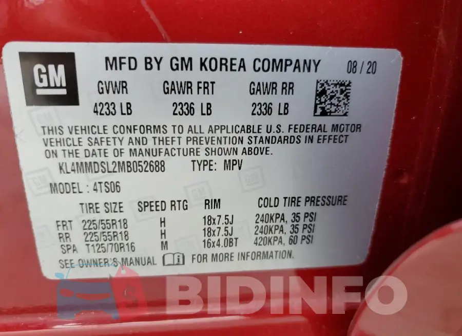 KL4MMDSL2MB052688 Photo# 12