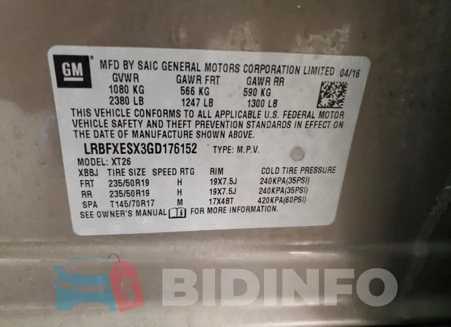LRBFXESX3GD176152 Photo# 13