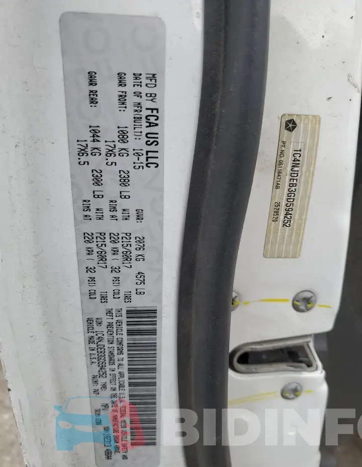 1C4NJDEB3GD594252 Photo# 14