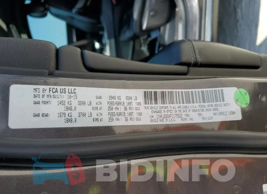 1C4RJEBGXFC175522 Photo# 13
