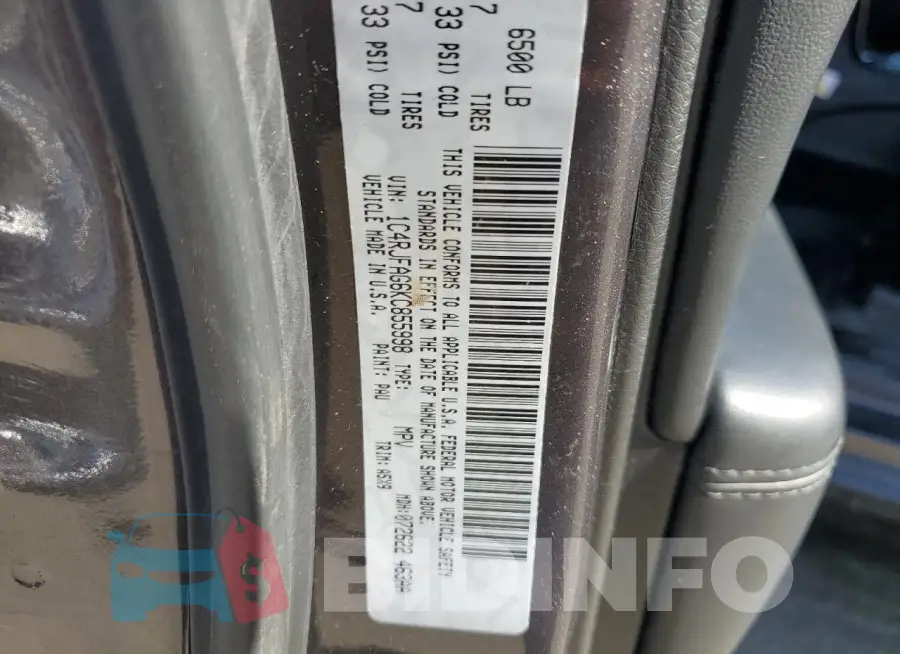 1C4RJFAG6KC855998 Photo# 13