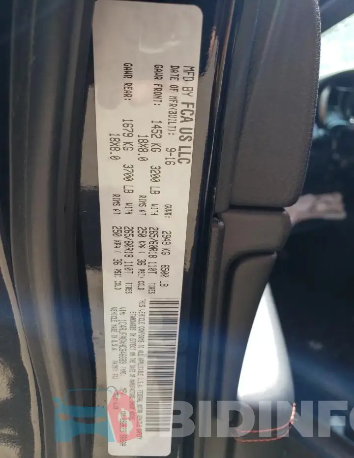 1C4RJFAGXHC646689 Photo# 12