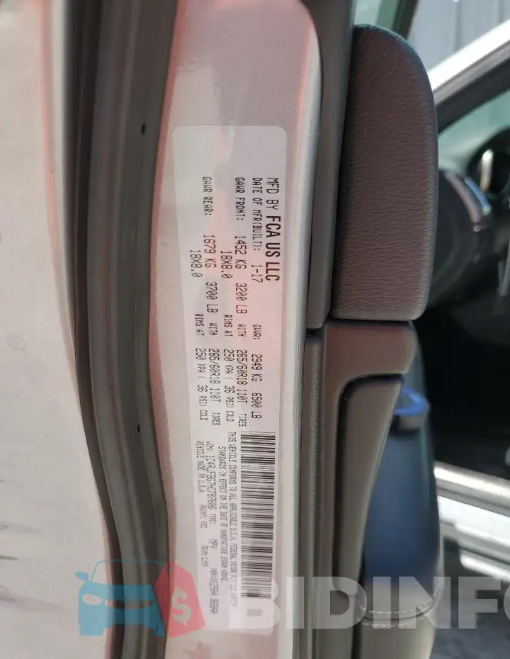 1C4RJFBG7HC787606 Photo# 13
