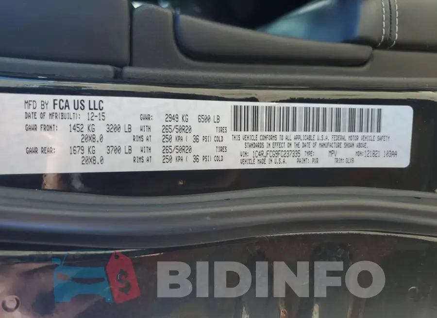 1C4RJFCG9FC237335 Photo# 13
