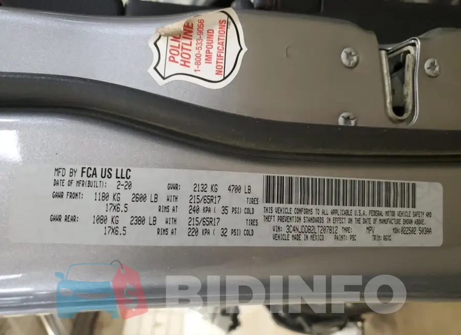 3C4NJDDB2LT207812 Photo# 13