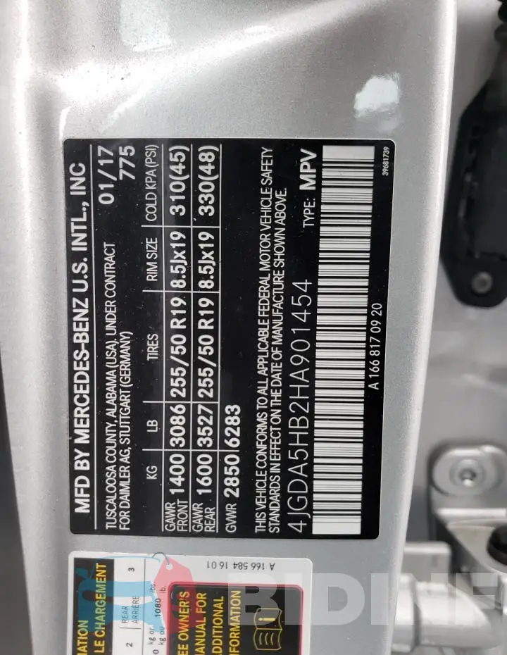 4JGDA5HB2HA901454 Photo# 12