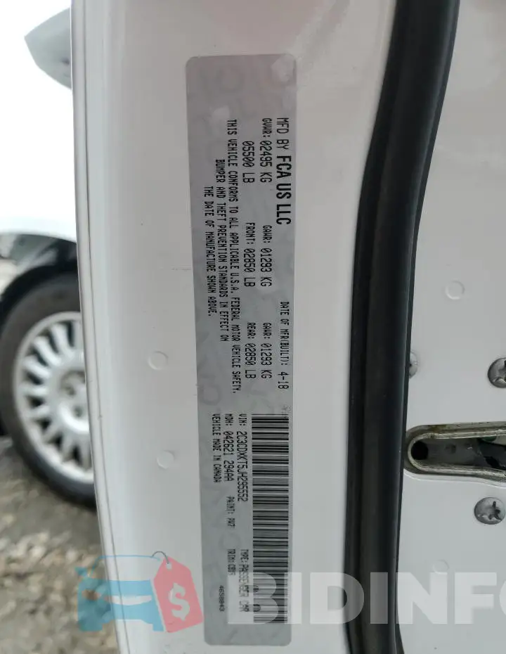 2C3CDXKT5JH295552 Photo# 12