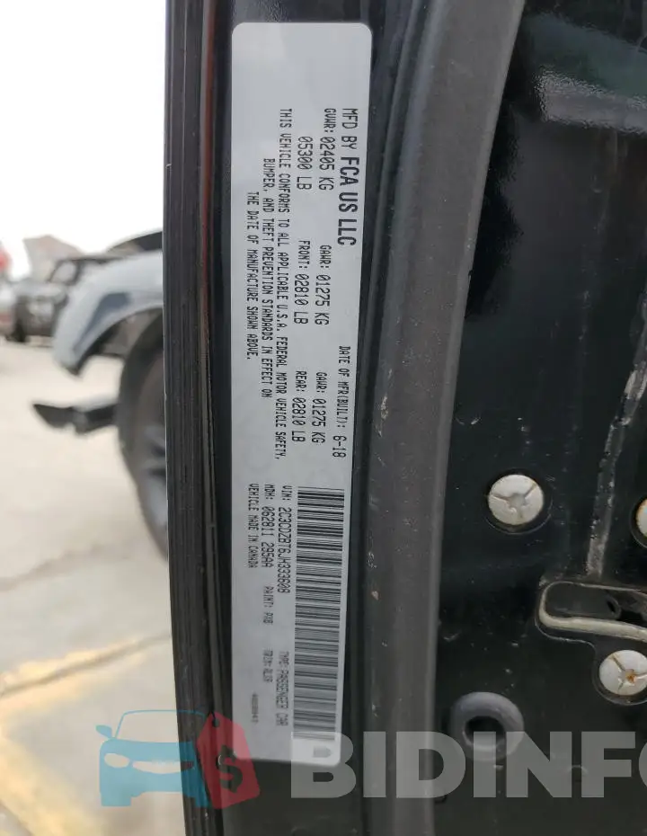 2C3CDZBT6JH333608 Photo# 12