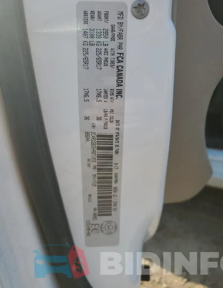 2C4RDGBG5HR871959 Photo# 13