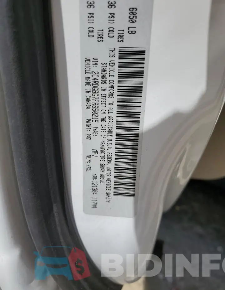 2C4RDGBG7FR650215 Photo# 13