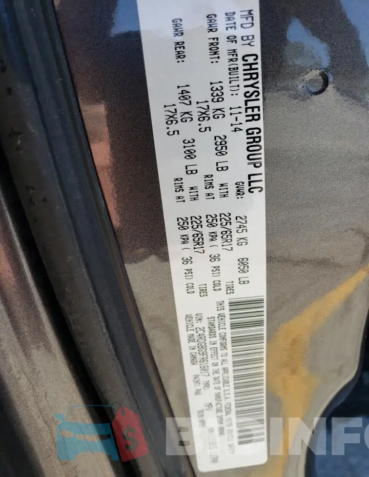 2C4RDGBG9FR616017 Photo# 13