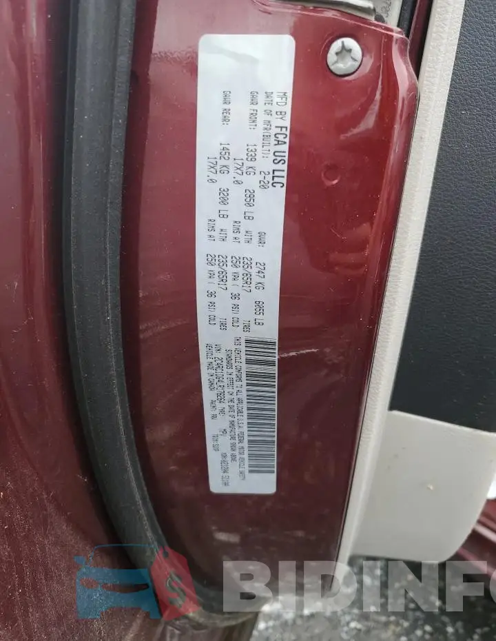 2C4RC1DG4LR176264 Photo# 13