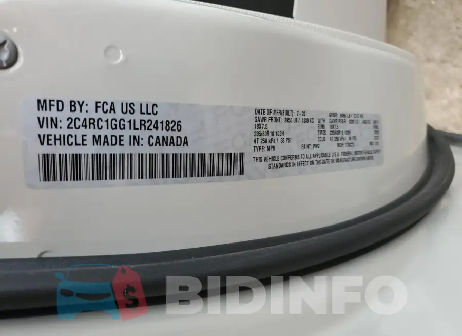 2C4RC1GG1LR241826 Photo# 14