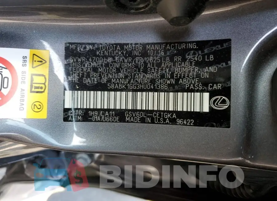 58ABK1GG3HU041386 Photo# 12