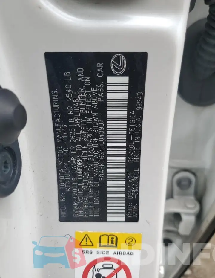 58ABK1GG4HU043907 Photo# 12