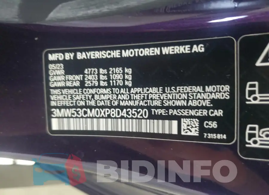 3MW53CM0XP8D43520 Photo# 13