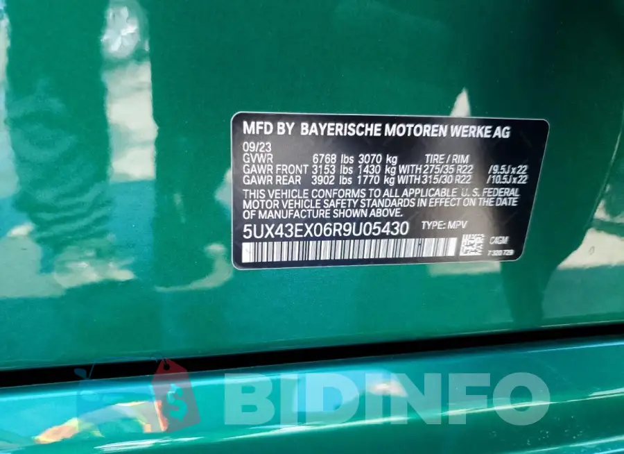5UX43EX06R9U05430 Photo# 13