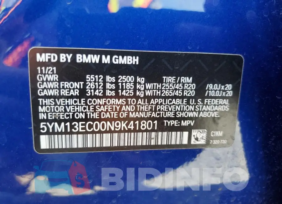 5YM13EC00N9K41801 Photo# 13