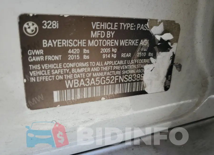 WBA3A5G52FNS83888 Photo# 12