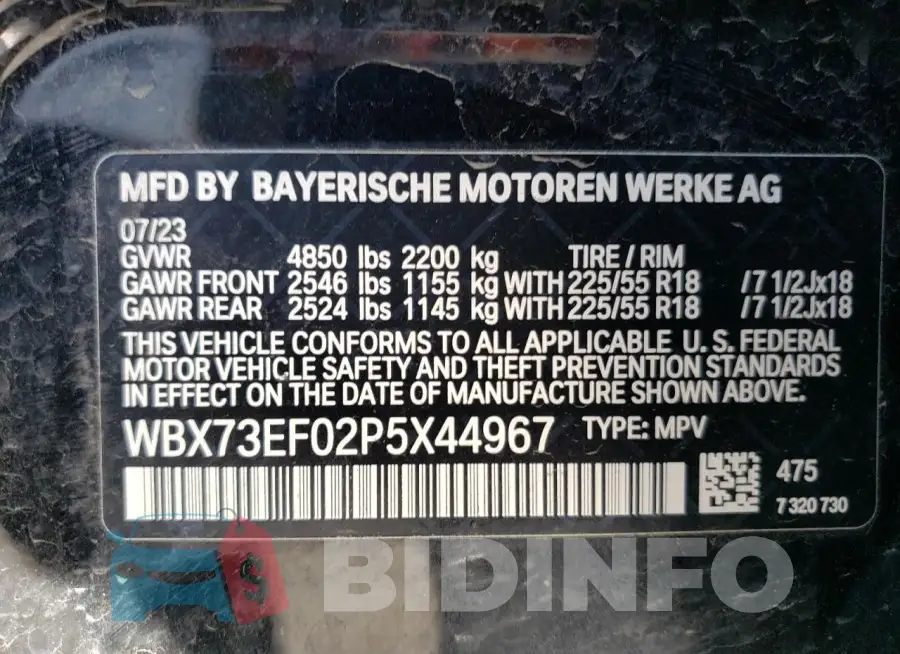 WBX73EF02P5X44967 Photo# 14