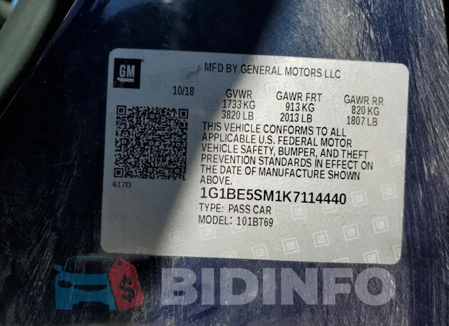 1G1BE5SM1K7114440 Photo# 12